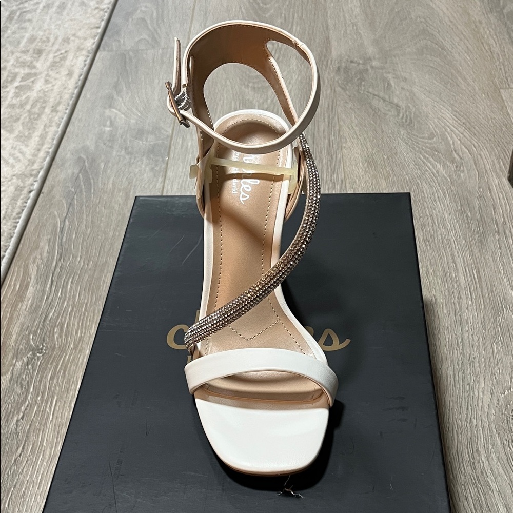 Charles David White and Sequin Heel